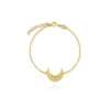 Pulsera de plata media luna